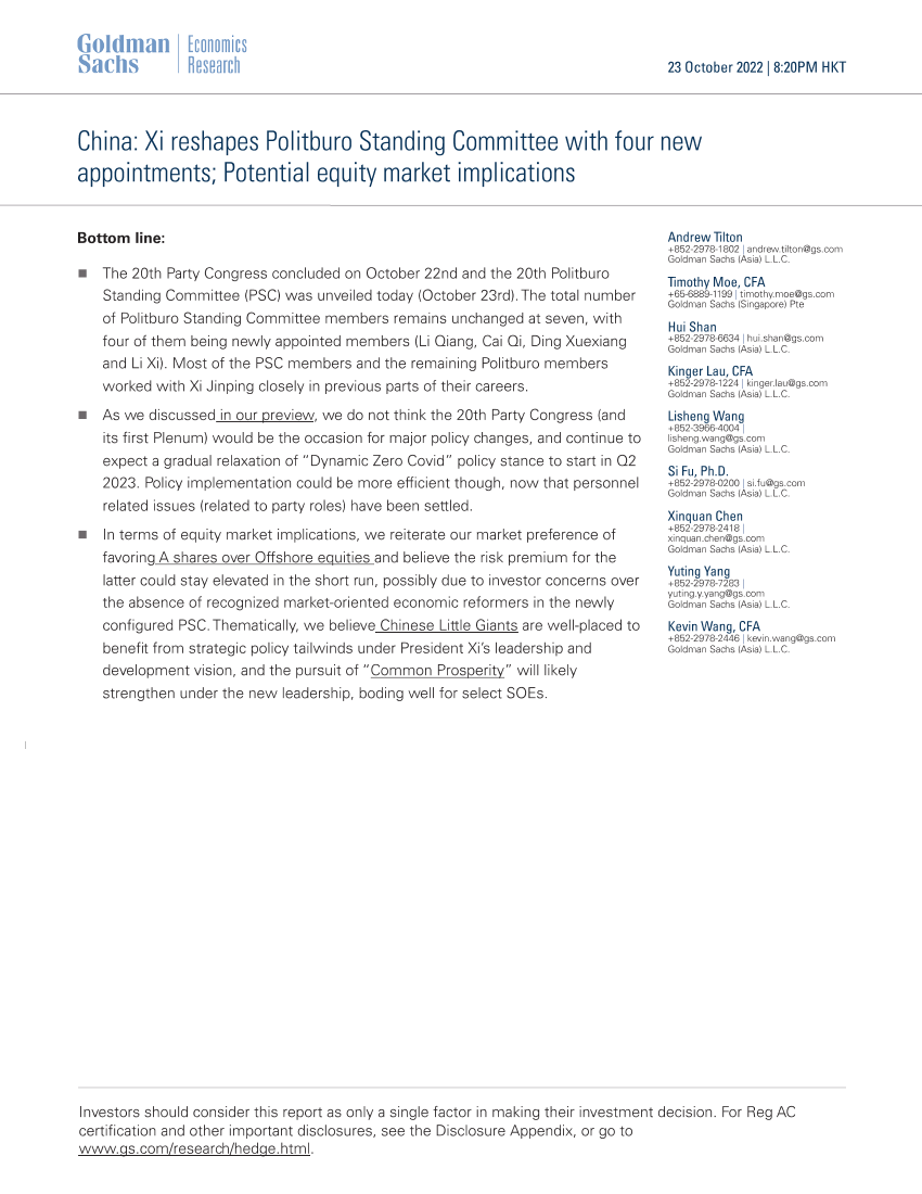 China_ i reshapes Politburo Standing Committee with four new appointments; Potential equity market implications(1)China_ i reshapes Politburo Standing Committee with four new appointments; Potential equity market implications(1)_1.png